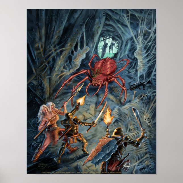 Djävulen Spider Attack Poster (Framsidan)