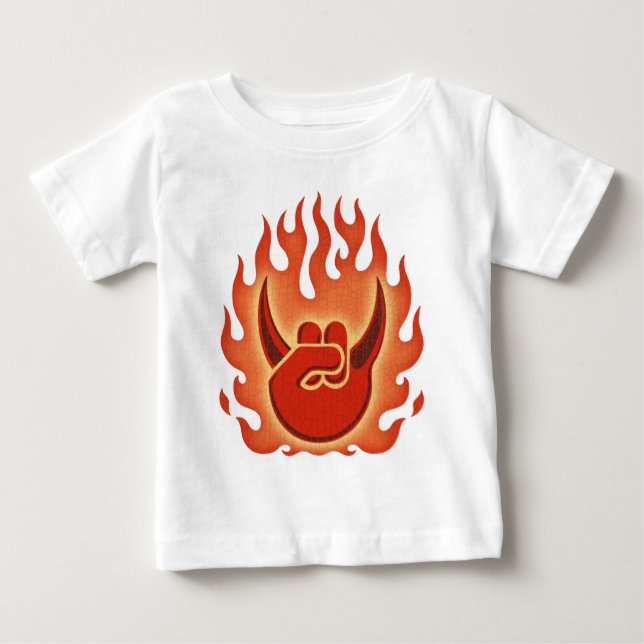 Djävulen Sten Flames Tröja (Framsida)