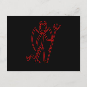 Djävulen - Stickman-vykort Vykort