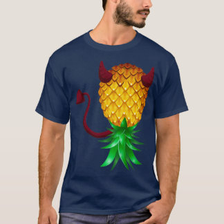 Djävulen Swinger uppifrån och ned Ananas T Shirt