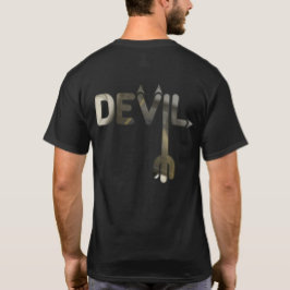 DJÄVULEN T-Shirt Trend Abstrakt Art Black White Gu