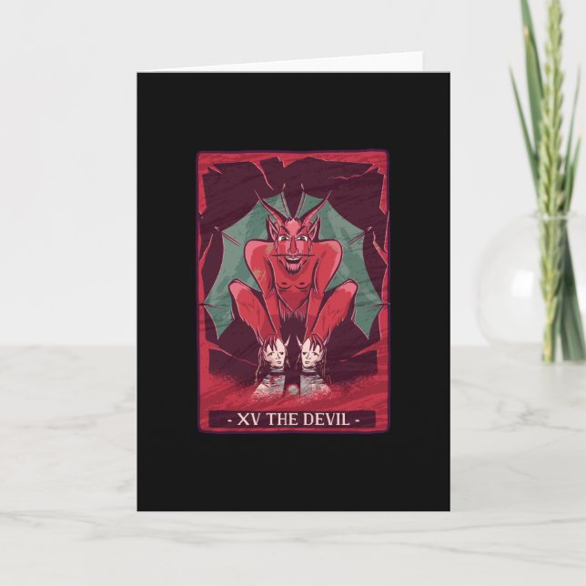 Djävulen - Tarot Card-gåva Kort (Framsida)