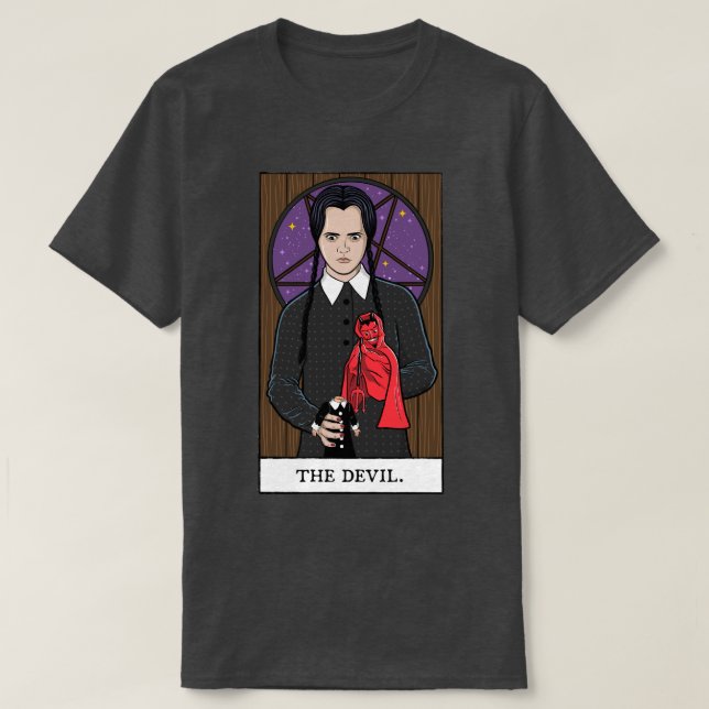 Djävulen Tarot d T Shirt (Design framsida)