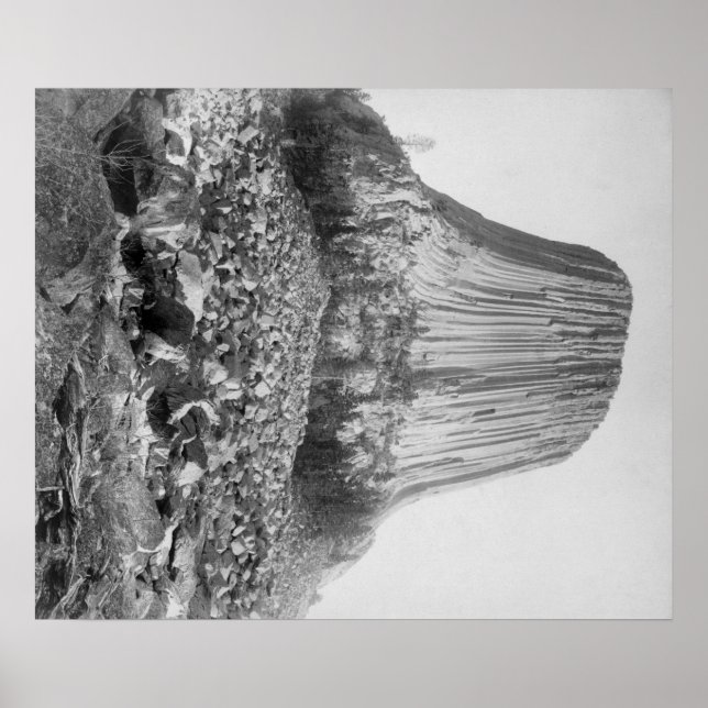 Djävulen Torn från Väster med Fallen Poster (Framsidan)