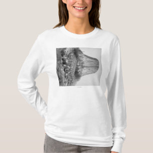 Djävulen torn från väster med stupat tee shirt