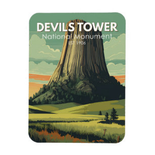 Djävulen Torn nationalmonument Travel Art Vintage Magnet