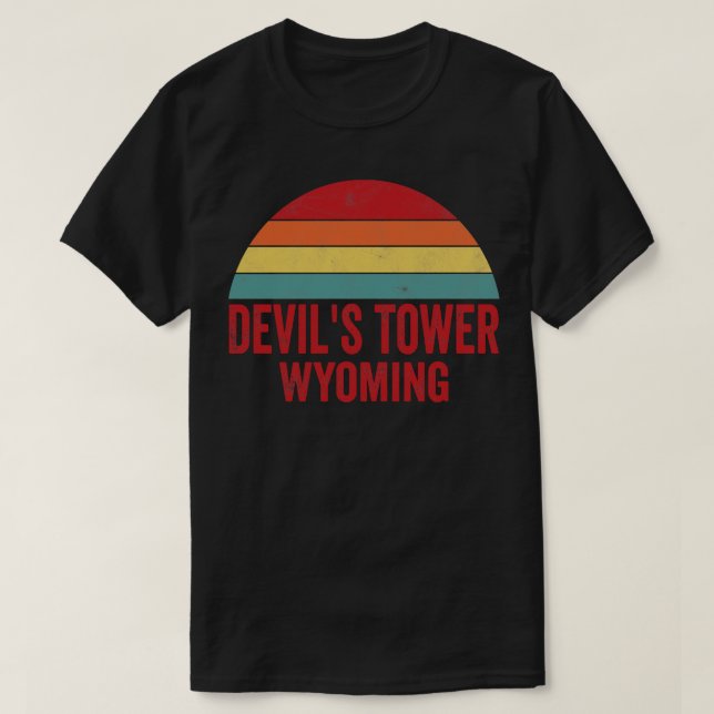 Djävulen Torn nationalmonument Wyoming T Shirt (Design framsida)