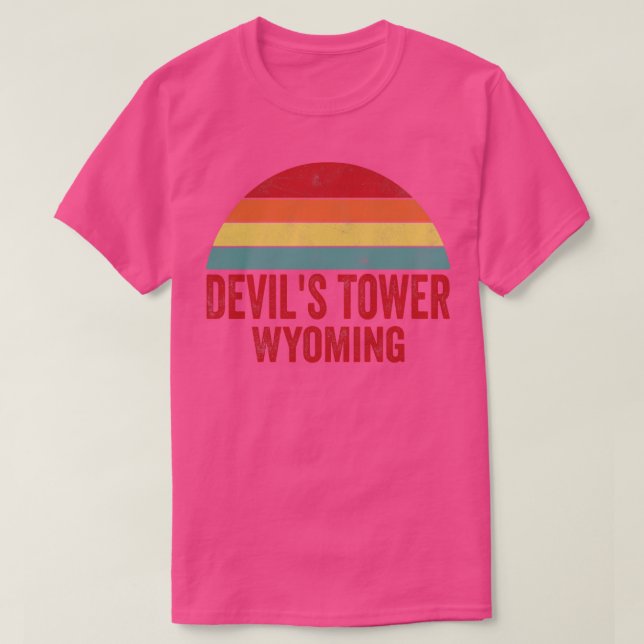Djävulen Torn nationalmonument Wyoming T Shirt (Design framsida)
