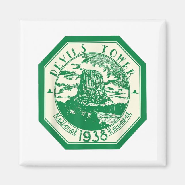 DJÄVULEN TORN nationalpark T Shirt Hiking Tee Trol Magnet (Framsidan)