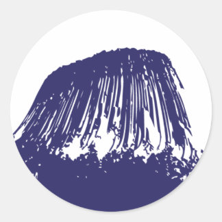 Djävulen torn runt klistermärke