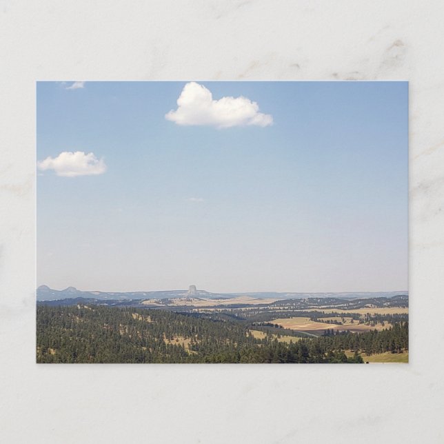 Djävulen Torn Seen från Södern, Wyoming Vykort (Framsida)