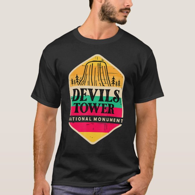 Djävulen Torn Wyoming nationalmonument Souvenir T Shirt (Framsida)