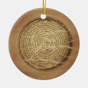 Djävulen Trap Assyrian Magic Charms Julgransprydnad Keramik