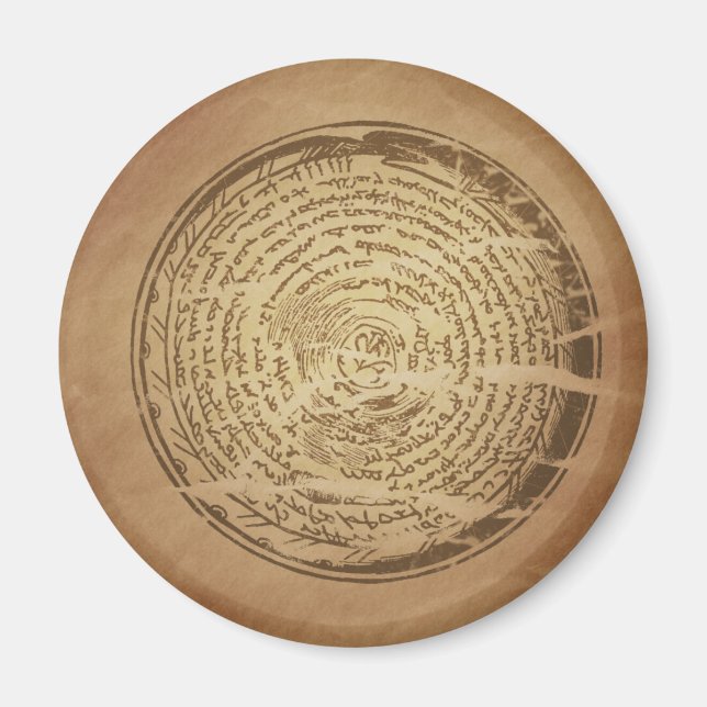 Djävulen Trap Assyrian Magic Charms Magnet (Framsidan)