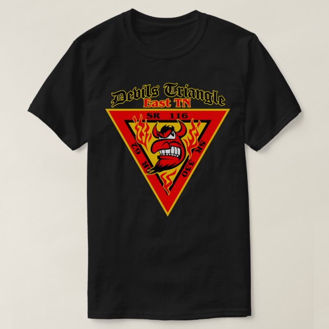 Djävulen Triangle Tennessee T Shirt (Design framsida)