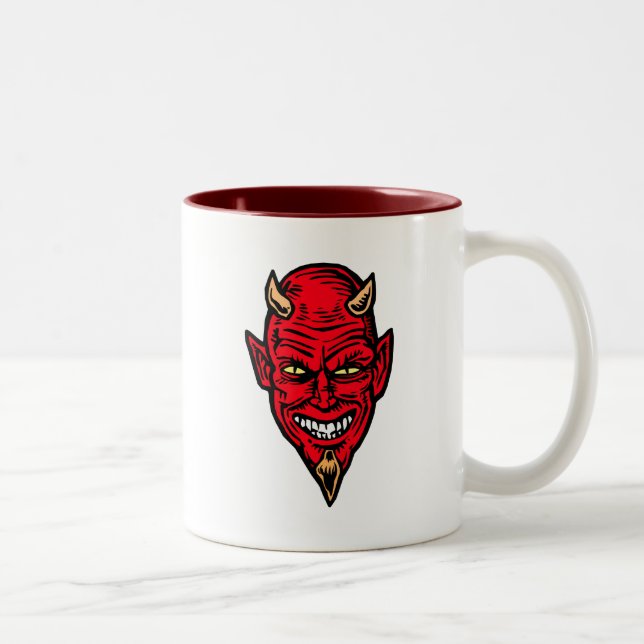 djävulen Två-Tonad mugg (Höger)