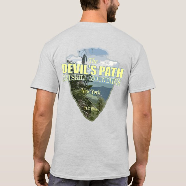 Djävulen Väg (pilhuvud) T Shirt (Baksida)