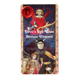 DJÄVULEN VIN VAX SEAL MONOGRAM /ANTIQUE TAROTS FRAKTSEDEL