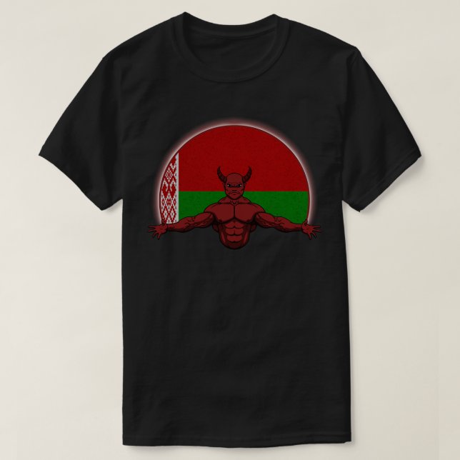 Djävulen Vitryssland T Shirt (Design framsida)