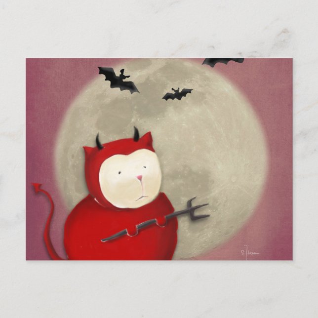 Djävulen Vykort (Framsida)