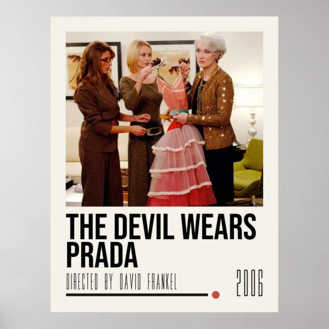 Djävulen Wears Prada Movie Poster (Framsidan)