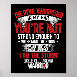 Djävulen Whispered- Sickle Cell Anemia Awareness S Poster