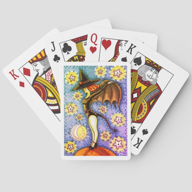 DJÄVULEN WITCH & FLADDERMUS VINGAR, STARRY NIGHT S CASINOKORT (Baksidan)