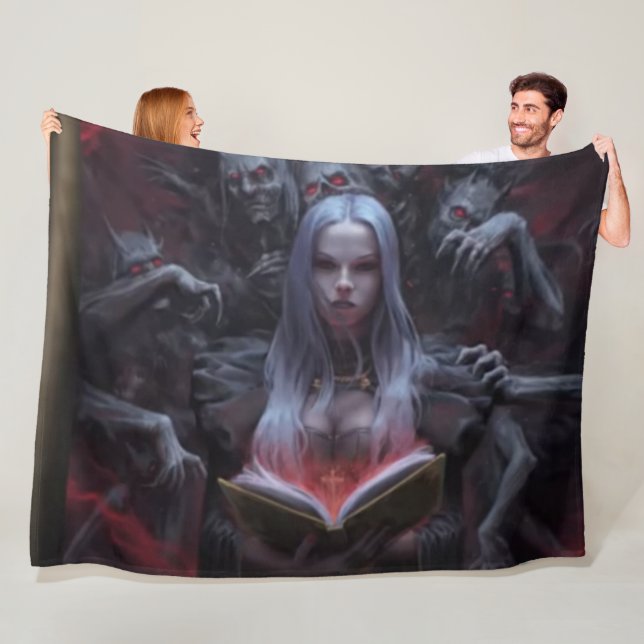 DJÄVULEN WITCH FLEECEFILT (På plats)