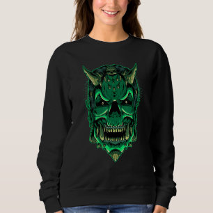 Djävulen Zombie Creepy Satan Evil Demon Head Skull T Shirt