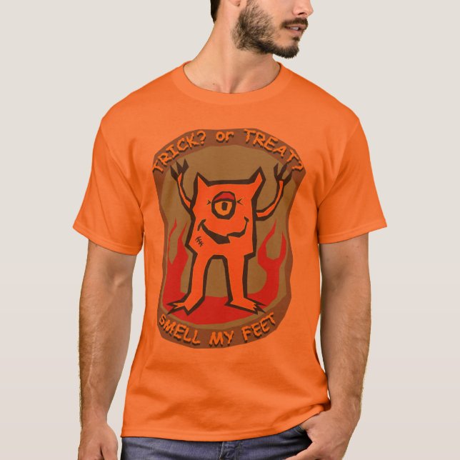 Djävulenbus eller godislukt min fot tee shirt (Framsida)