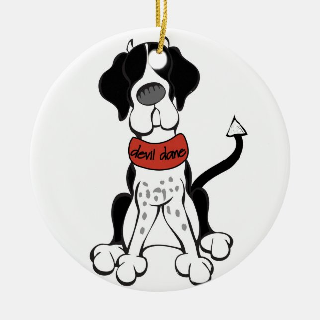 Djävulendanskprydnad Julgransprydnad Keramik (Framsidan)