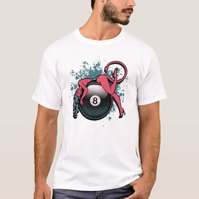 Djävulenflicka 8-Ball Tröja (Framsida)