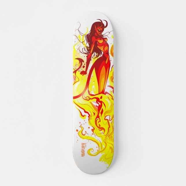 Djävulenflickaresning Mini Skateboard Bräda 18,5 Cm (Framsida)