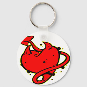 Djävulenhjärtatatuering Nyckelring