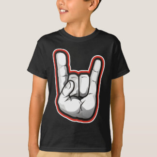 DjävulenHorns räcker gest Tee Shirt