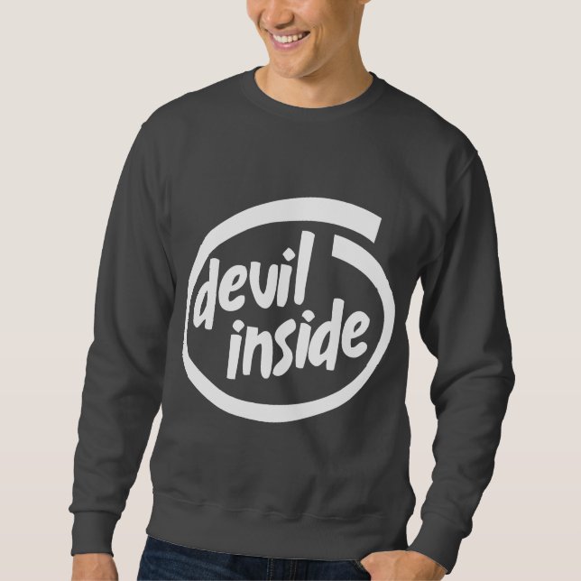 Djävuleninsida Sweatshirt (Framsida)