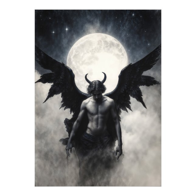 Djävulens Herre Lucifer Fototryck (Framsidan)