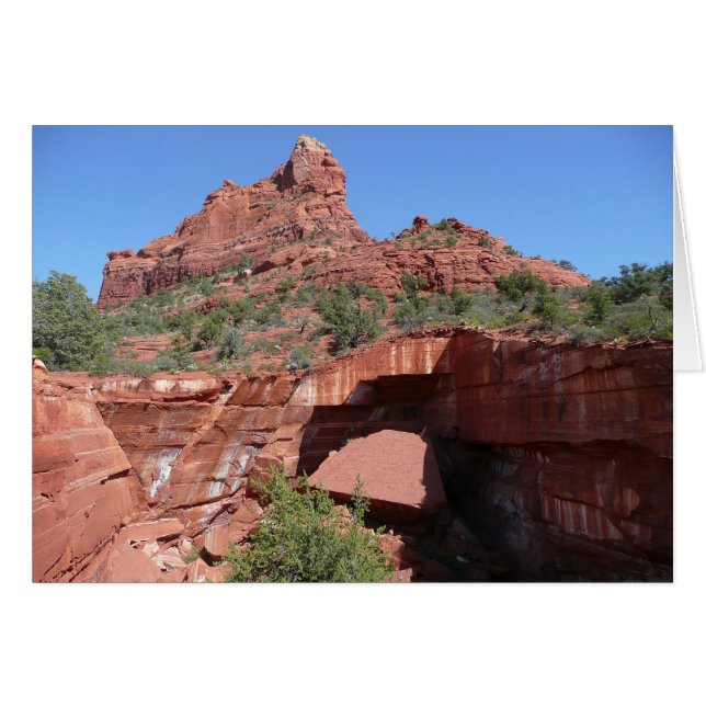 Djävulens kök i Sedona Arizona Hälsningskort (Framsidan Horizontal)