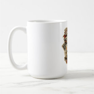 Djävulens Sly Fox Tarotkort Tatuering Flash Mystik Kaffemugg