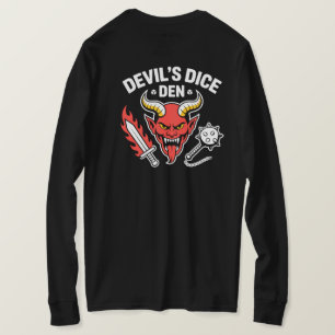 Djävulens Tärningshåla RPG Spelare T‑Shirt – Röd D T Shirt