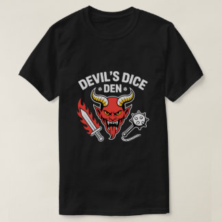 Djävulens Tärningshåla RPG Spelare T‑Shirt – Röd D T Shirt