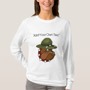 Djävulentjurhund (tillfoga din egna text), tee shirt