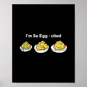 Djävulsägg Jag är så ägg-exalterad Thanksgiving Mä Poster