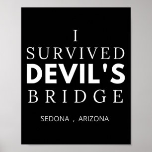 Djävulsbro vandring Sedona Arizona Röda klippan la Poster