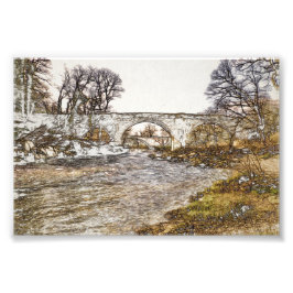 Djävulsbron Kirkby Lonsdale konsttryck Fototryck