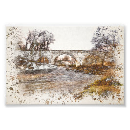 Djävulsbron Kirkby Lonsdale konsttryck Fototryck