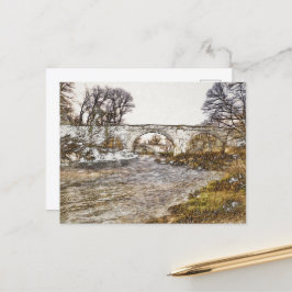 Djävulsbron Kirkby Lonsdale konsttryck Vykort