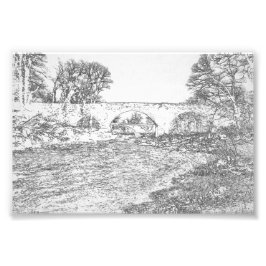 Djävulsbron och Stanley Bridge Kirkby Lonsdale Fototryck