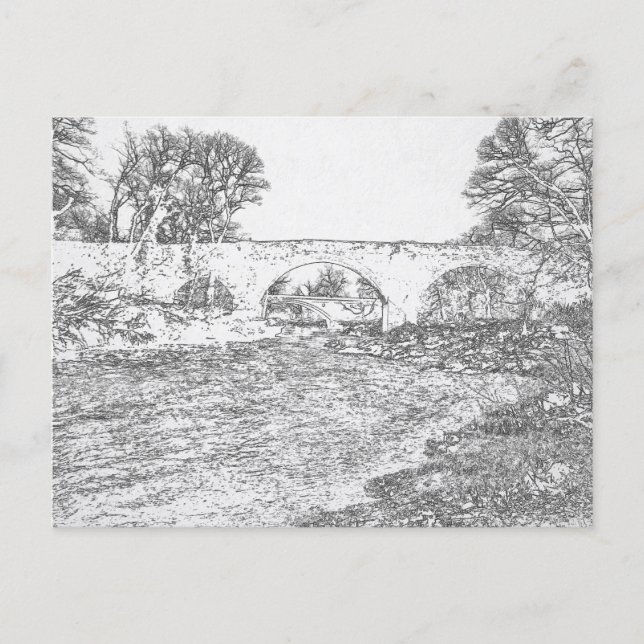 Djävulsbron och Stanley Bridge Kirkby Lonsdale Vykort (Framsida)