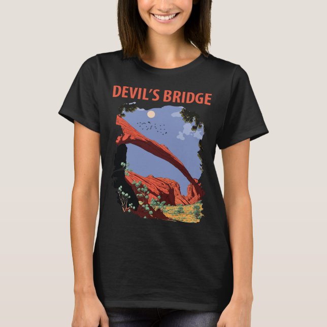 Djävulsbron Sedona Red Rock Resa T Shirt (Framsida)